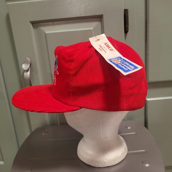 VTG New England Patriots Corduroy Script Annco Snapback Hat Cap NEW NWT - Picture 4 of 9